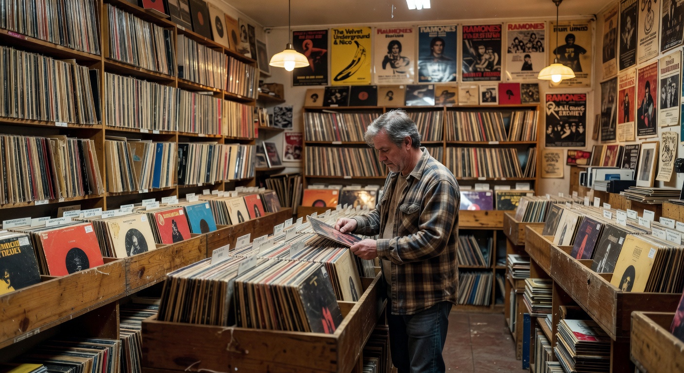 Record store wall of sound